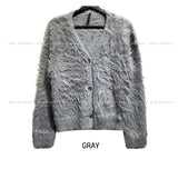 Ronnie Semi Crop Soft Fur Cardigan
