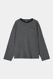 POCKET STRIPE LONG SLEEVE T SHIRT
