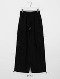 [unisex] Poro color banding string cargo pants