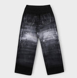 Fiction paint washing denim pants