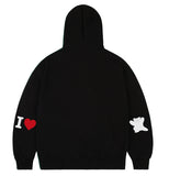 [UNISEX]Elbow I LOVE Bear Hoodie