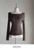 Lohavit Off Shoulder Ribbed Knit