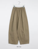 [BAONHAUS] Kinfu pigment banding wide balloon pants