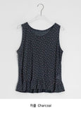 [BAONHAUS] Koinen Flower Frill Layered Sleeveless