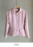 Benne Collar Peplum Short Jacket