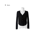 Russo See-Through Ribbed Button Cardigan