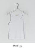 Vicky Basic Ribbed Round Sleeveless