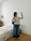 Makyu See-through Summer Round Knit Cardigan