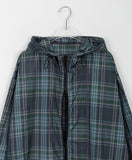 [unisex] Dorico Check Hood String Wind Jacket