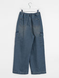 Uto banding cargo denim pants