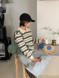 Hengo Stripe Collar Knit