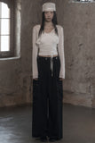 [mnem] Tucked Nylon Cargo Pants