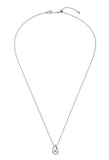 Champagne Full Moon Silver Mary Bowl Necklace