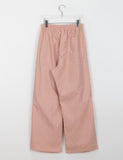 [unisex] Keiri pintuck banding parachute wide linen pants