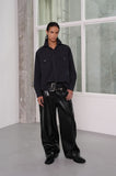 Patent leather pants