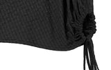 Tujeu Check Wrap String Layered Skirt