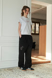 French Stitch Embroidered Sweatpants