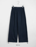 Yokuro banding wide cotton pants