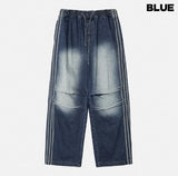 Moshu Trackline String Denim Pants