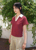 PK STRIPE HALF T