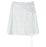 Layered Strap Flare Skirt