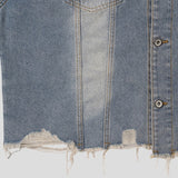 Kuden damage crop denim jacket