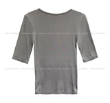 Elin Snap Three Quarter Short Sleeve