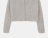 Ritu Button Crewneck Fur Cardigan
