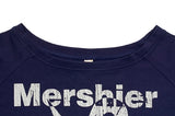 Nero Off-Neck Lettering Number Short Sleeve T-Shirt