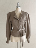 Elo No Collar Shirring Jacket