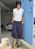 BACK BUTTON SLIT TEE