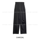 (UNISEX) Piggy cutting wide sweat pants