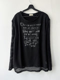 Muntz Grunge Mesh Printed Knit