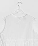 [BAONHAUS] Mesit Shirring Layered Sleeveless Blouse