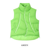 Lowsy Wave Zipper Padded Vest