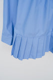 (W) Blues Pleats Shirt