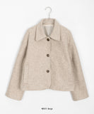 Nubone collar short coat