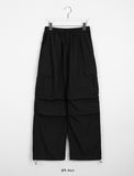 [unisex] Ensel Banding Nylon String Parachute Cargo Pants