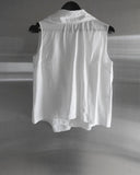 Raven Scarf Blouse Two-Piece Set
