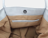 Pecan Leather Shirred Shoulder Bag