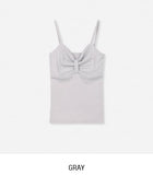 Kibble Ribbon Shirred Sleeveless Top