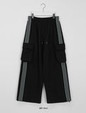 [unisex] Hendini Bending String Brushed Big Cargo Track Pants