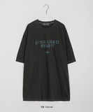 [unisex] Keku Pigment Lettering Over Short Sleeve Tee