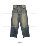 West cutting wide denim