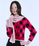 [SET] Short Color Matching Muffler & Gloves Set