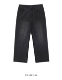 Loose Basic Wide Denim Pants