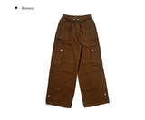 Repol Pintuck Cargo Wide Long Pants