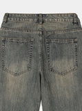 Slug wash bootcut denim