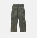3 Pocket Multi Cargo Denim Pants