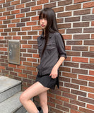 [MADE] Deku Pocket Roll-Up Button Collar Slim Fit Three Quarter Shirt